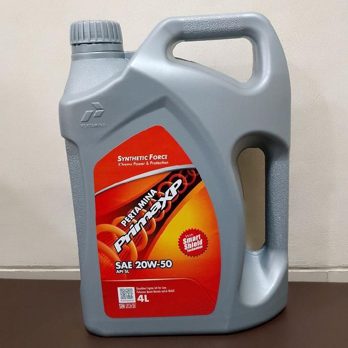 OLI MESIN MOBIL PRIMA XP 4 LITER 20W-50 OLI PELUMAS MESIN MOBIL