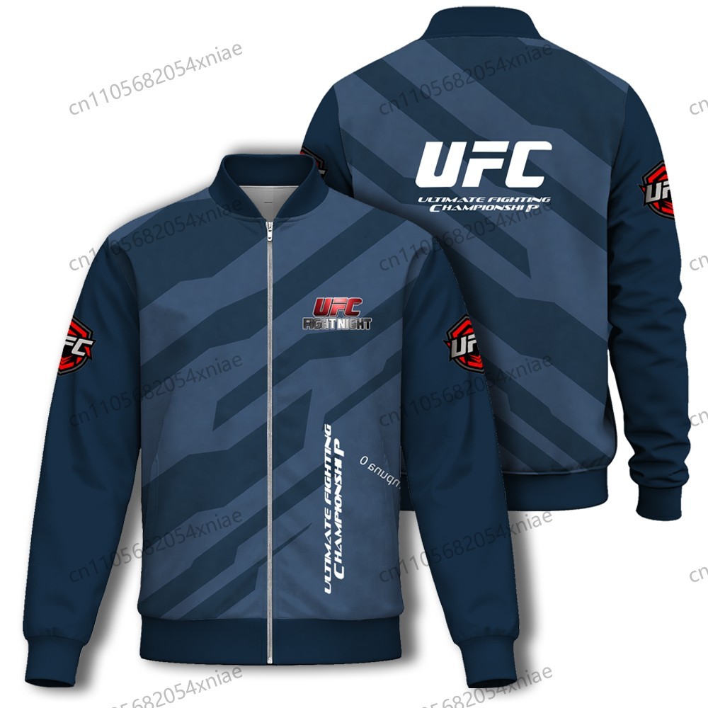 New Spring 2026 Men's UFC Sports Jacket, Zipper Jacket, Baseball Sports Jacket, Casual Fashion