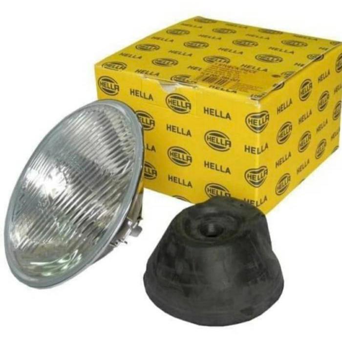 Hella Batok Headlamp Halogen H4 Bulat 7" Baru Asli