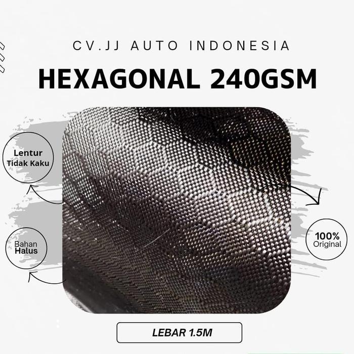 Serat Carbon Fiber Hexagonal