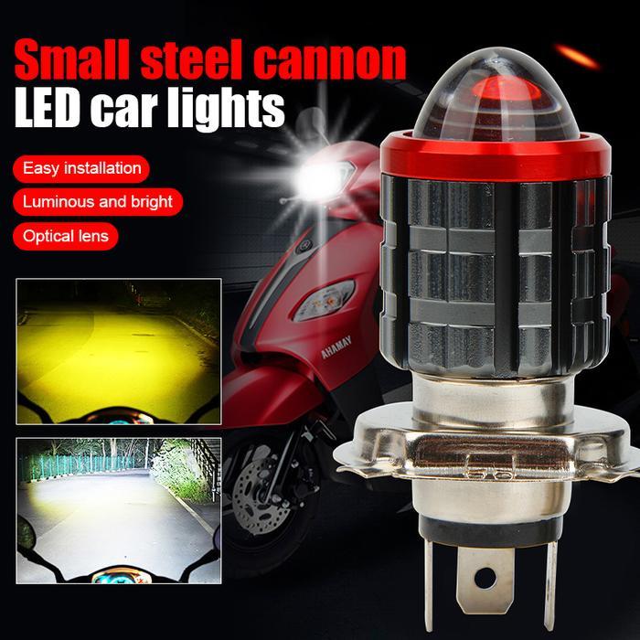 Lampu Led Motor H4 Super Terang - Sinar Laser Premium Untuk Lampu Depan & Utama - Compatible Mobil &