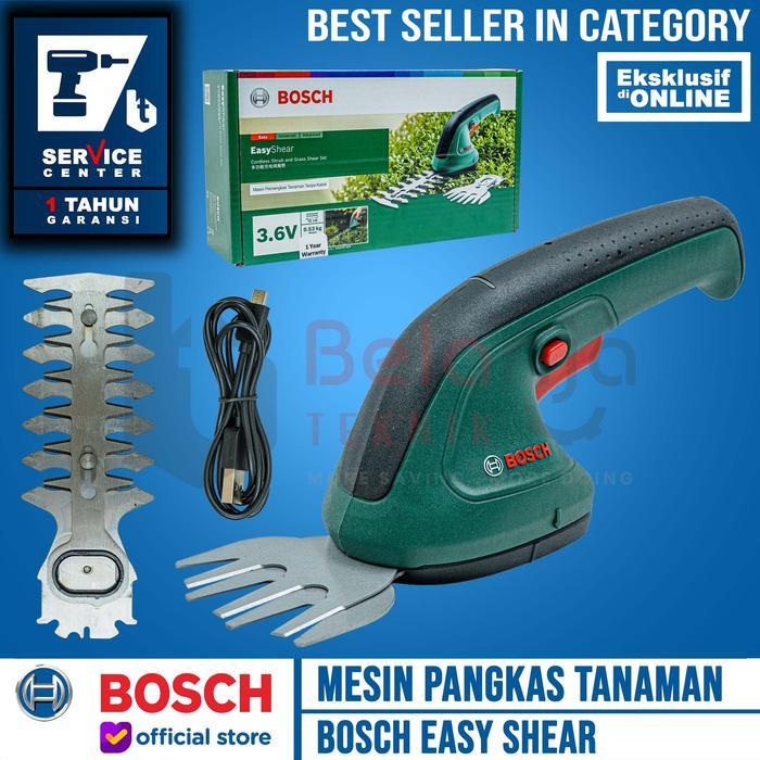 {Promo} Bosch Mesin Potong Rumput Baterai Easy Shear Gunting Semak Baterai Cordless 3.6V Lithium Ion