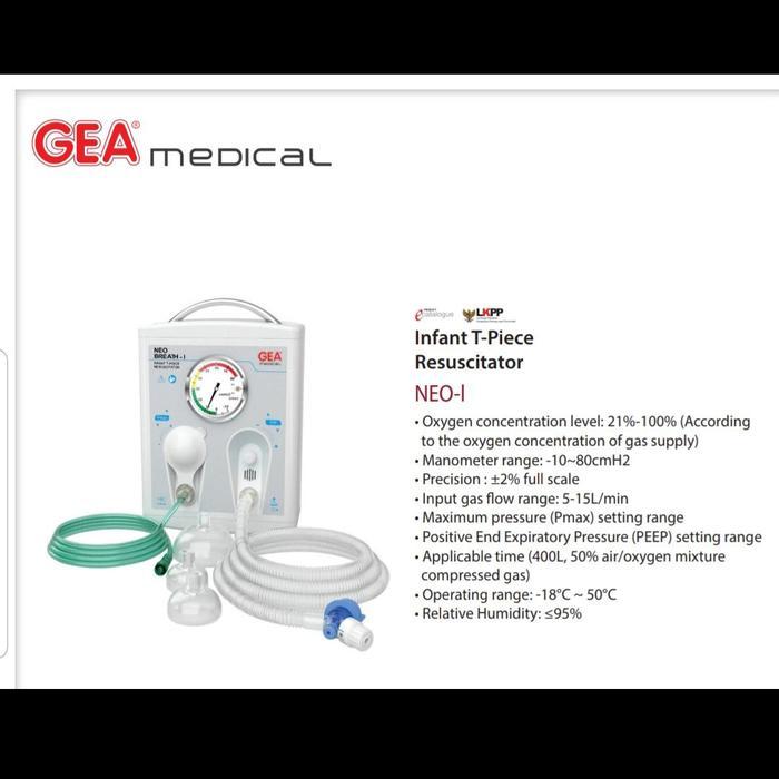 Ready infant t piece resuscitator neopuff breath