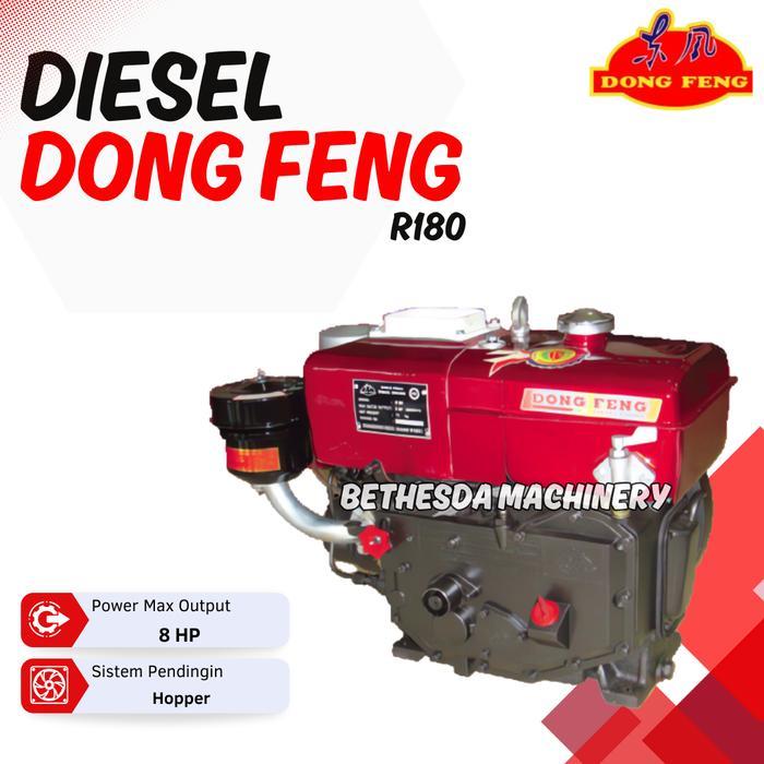 DongFeng Mesin Diesel tipe R180 Hopper 8PK Diesel DongFeng R180H