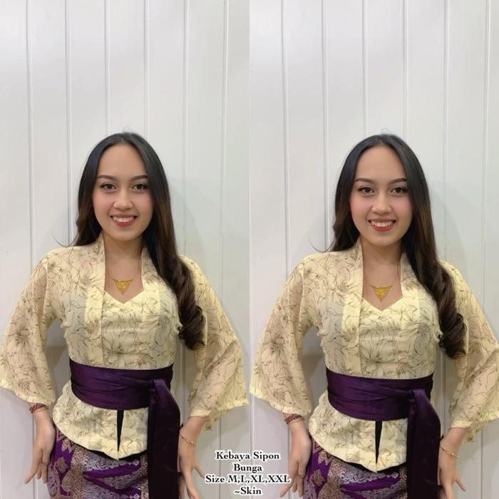 Kebaya Sifon Bunga Motif Terbaru