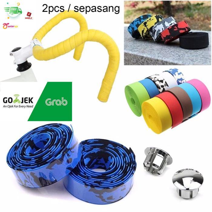 Meroca Bike - Bar Tape Handlebar Stang Sepeda Drop Bar Roadbike Fixie Sepeda Balap