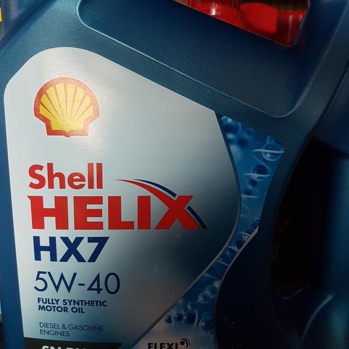 Oli Shell Helix Hx7 Sae 5W-40 Original Ukuran 4 Liter Oli Mesin Shell