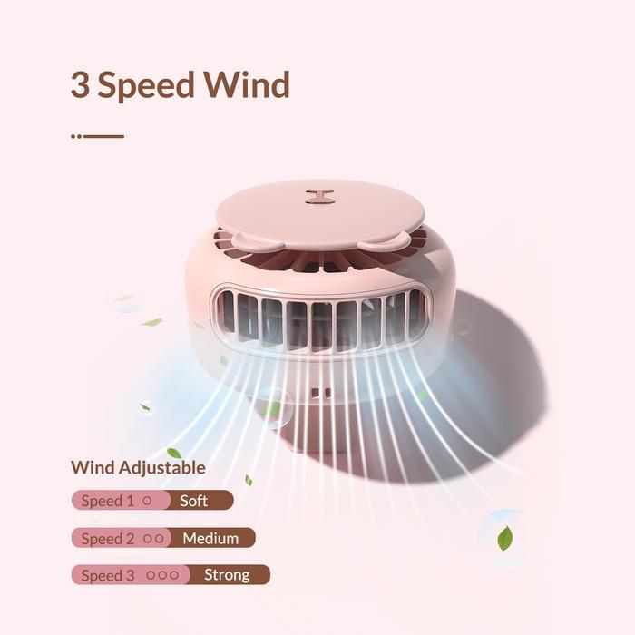 Orico Usb Neck Fan Maka Bear 800Mah - Gxz-F1013 Terbaik