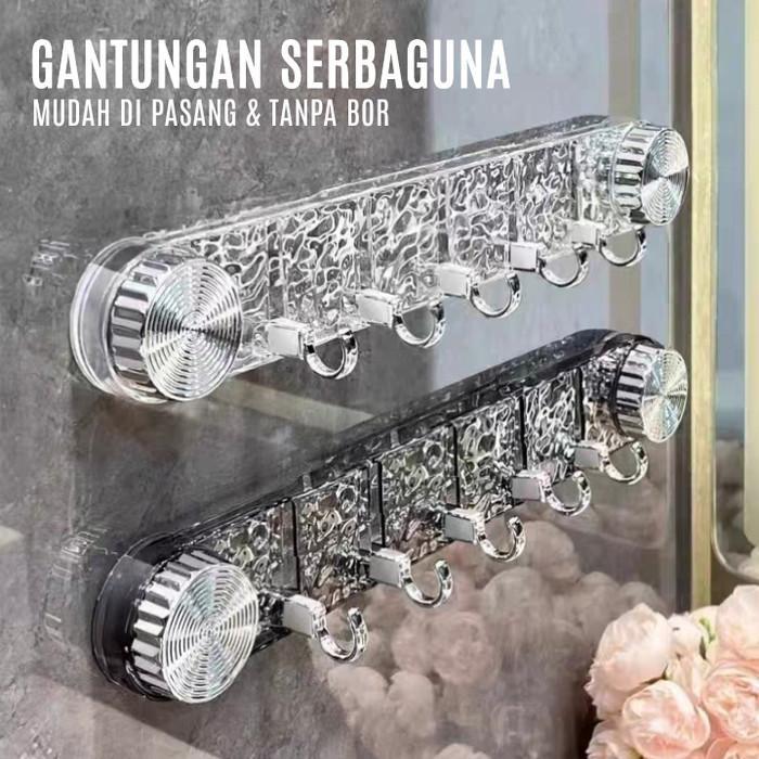 Kastok Baju Gantungan Baju / Hanger Gantungan Toilet Serbaguna / Gantungan Handuk Kamar Mandi Tempel