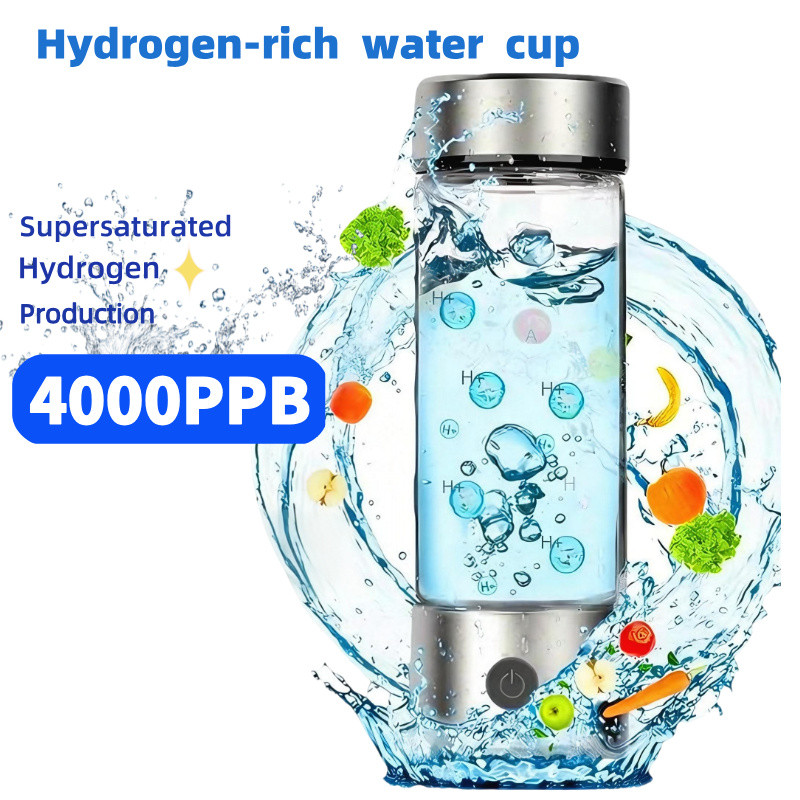 Portable Hydrogen Water Generator Bottle Rechargeable Electric Alkaline Water Ionizer Cup