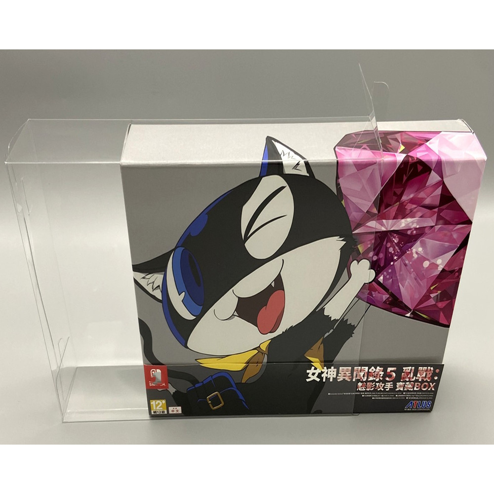 Transparent Box Protector For Persona 5 Scramble: The Phantom Strikers/P5S Collect Boxes For NS/PS4