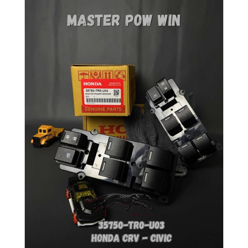 Switch Saklar Master Power Window Pusat Kanan CRV Gen 4 2012 - 2016 Original 35750-T0A-U03