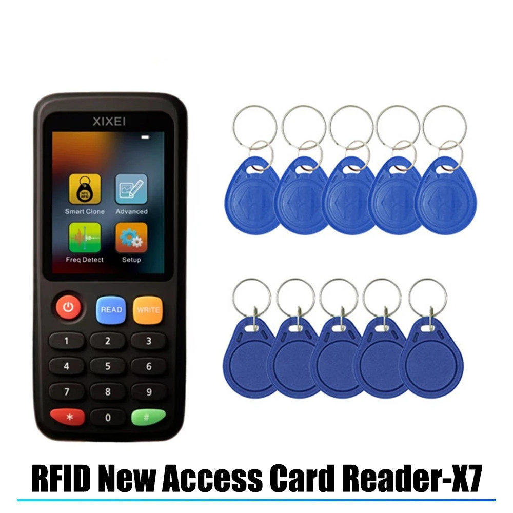 RFID Smart Card Reader X7 Copier Duplicator 13.56MHz 125KHz Label Copy UID EM4305/T5577 Token Badge