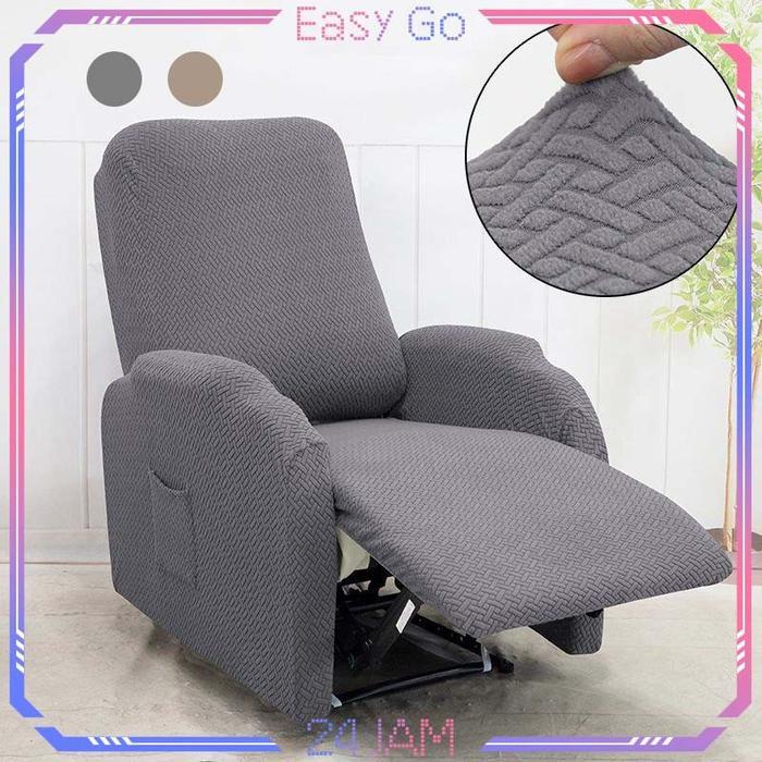 Cover Sofa Recliner 1 Seater Bahan Velvet Beludru Sarung Sofa Recliner 1 Seater Universal Cover Sofa