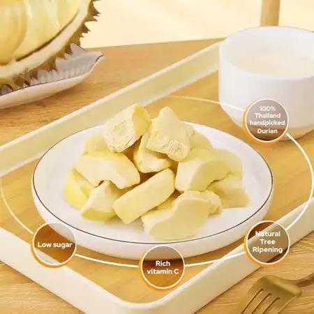 YUMMY Snack Durian Vacum / Strawberry Beku/apel beku/mangga/buah naga camilan Fruit Kering Food