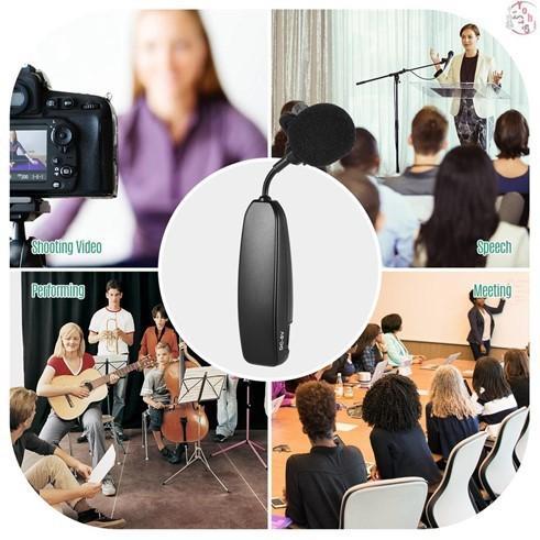 Microphone Mic Clip On Wireless VLOG Kamera Smartphone HP Podcast Zoom