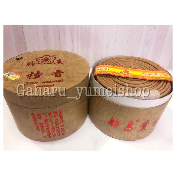 Dupa Hio Lingkar Cendana kotak tabung Tan Xiang