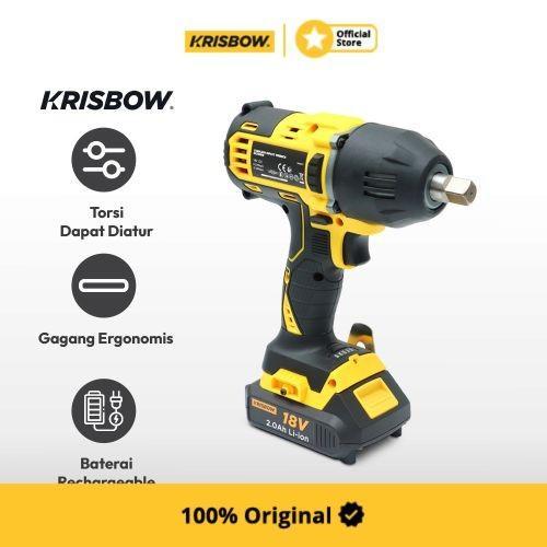 Krisbow Mesin Impact Wrench Cordless 18v Irciwb18