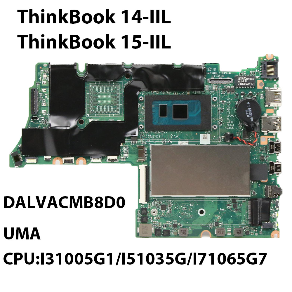 Laptop Motherboard For Thinkbook 14-Iil/15-Iil Daacmb8D0 With Cpu:I3-1005G1 I5-1035G7 I7-1065G7