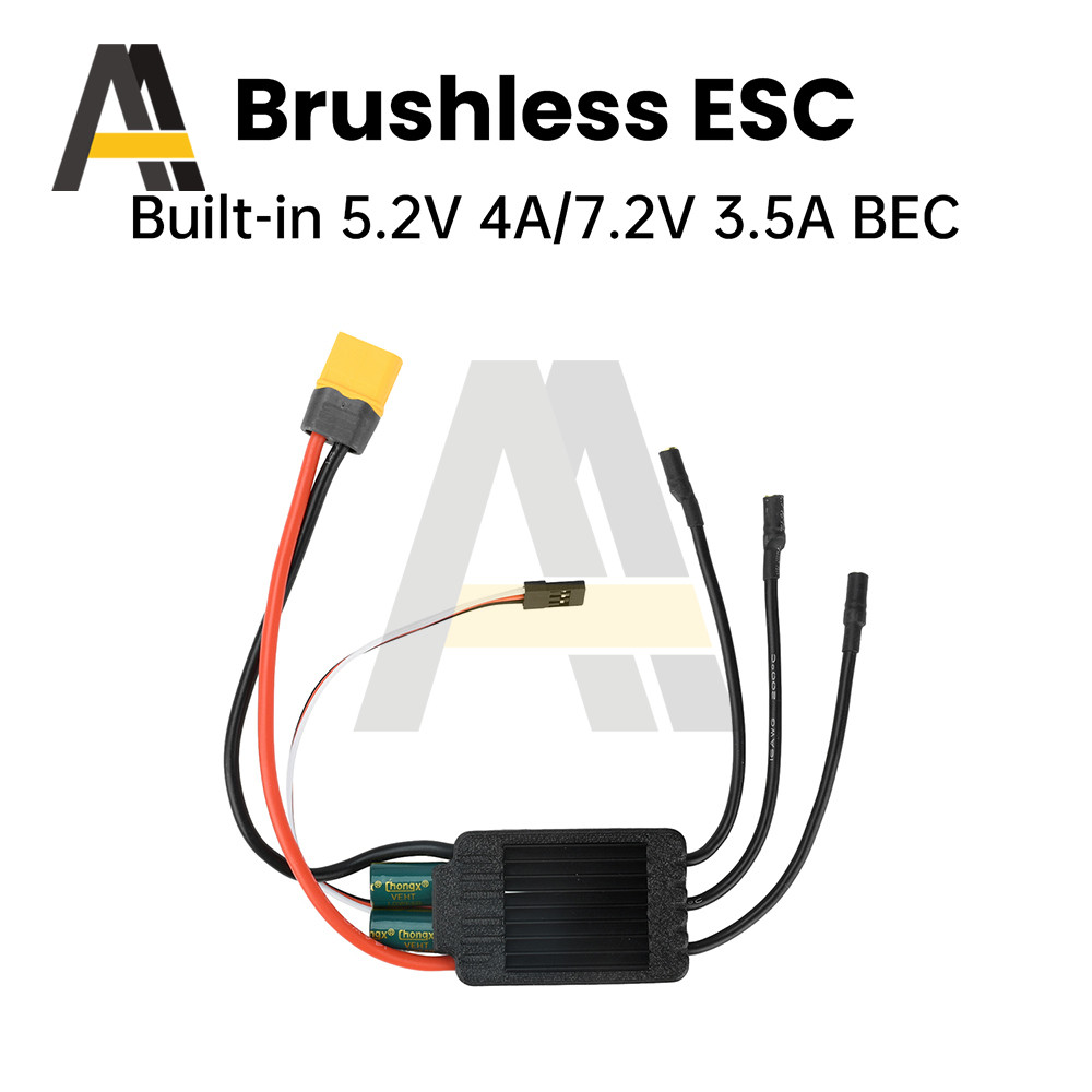 BRUSHLESS ESC AM32 ESC 120A ELECTRONIC SPEED CONTROLLER SWITCH FOR 3-6S ELECTRIC RC CAR ESC
