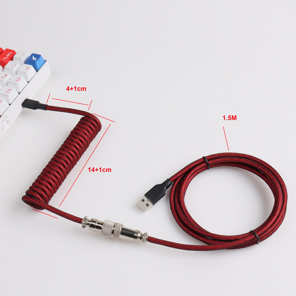 LANOGX12 series Type-C data cable,USB connector, mechanical keyboard cable, suitable for mechanical
