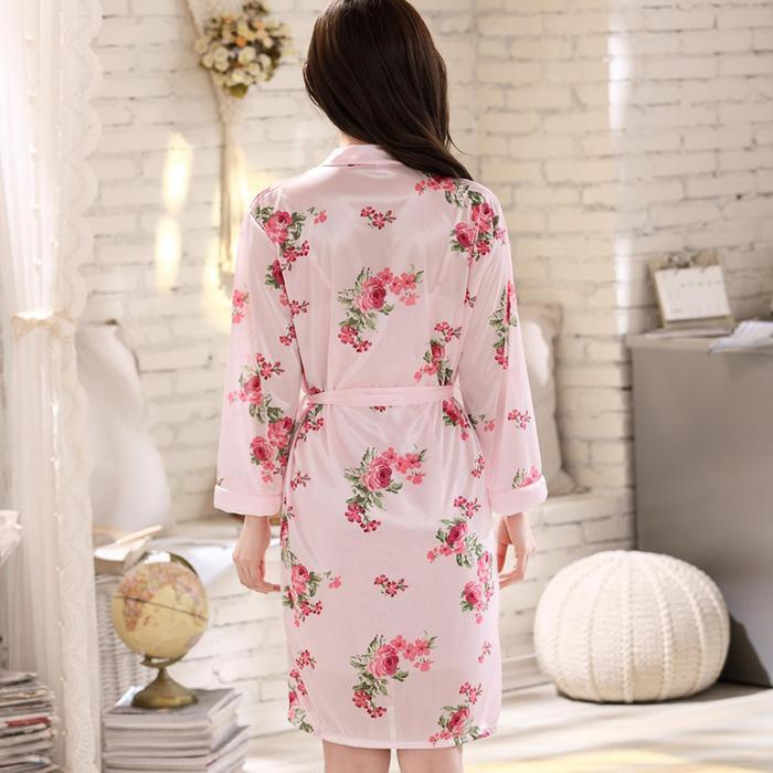 [ Racun Lingerie ] Set Kimono Dress Lingerie 2IN1 Piyama Nightwear Wanita Dewasa Motif Flower Mewah