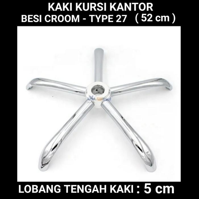 Kaki Kursi Kantor Besi Chrome, Kaki Kursi Gaming , Kaki Kursi Staff