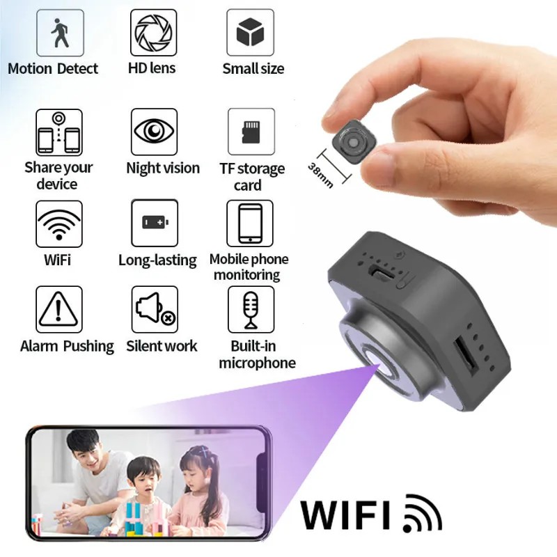 Mini Wifi Camera 1080P Home SQ12 Monitor Wireless Cam Home Security Motion Detection Nanny IP P2P