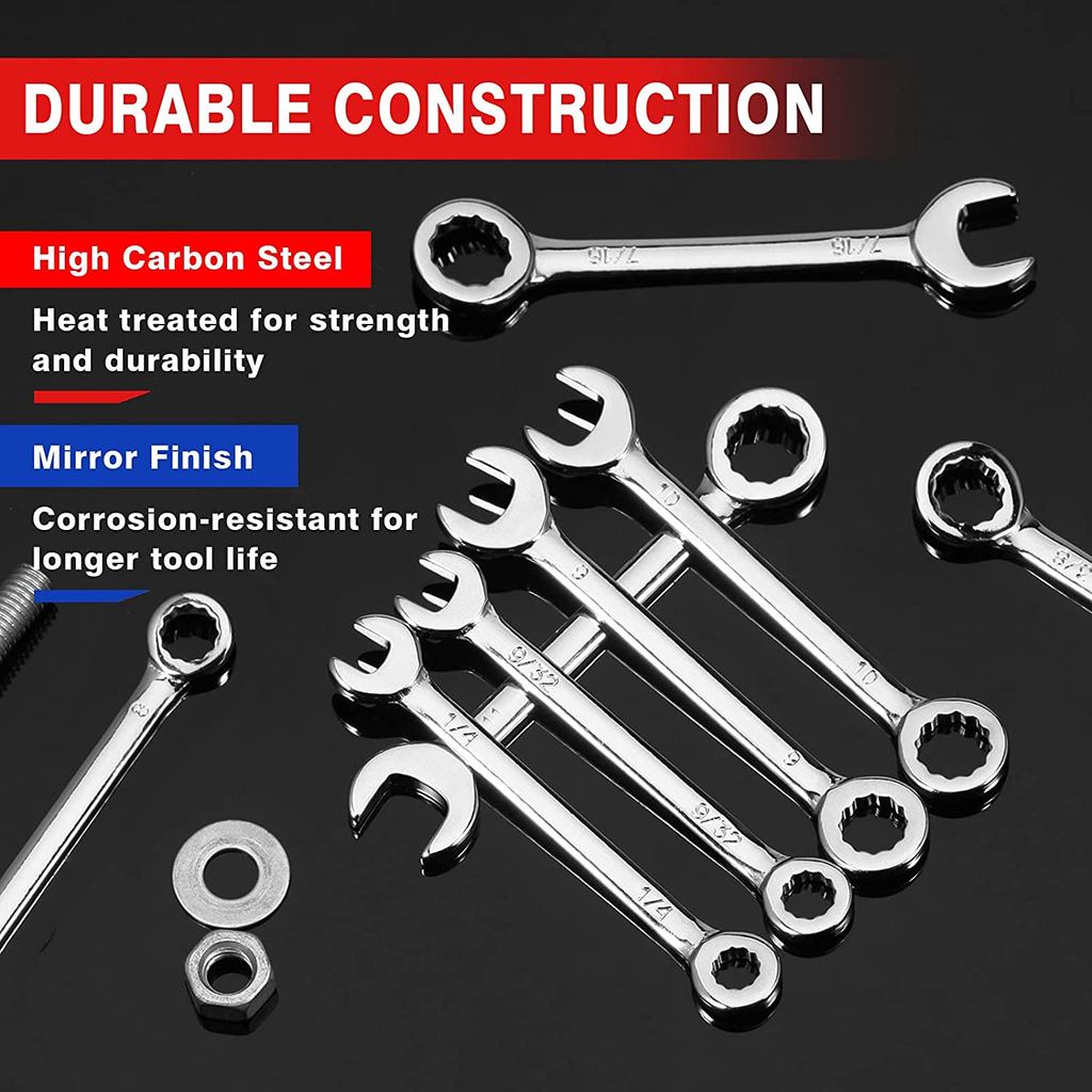 Mini Wrench Set Metric Or Inch Ignition Wrench Sets Open And Box End Wrench Set Small Wrench Set