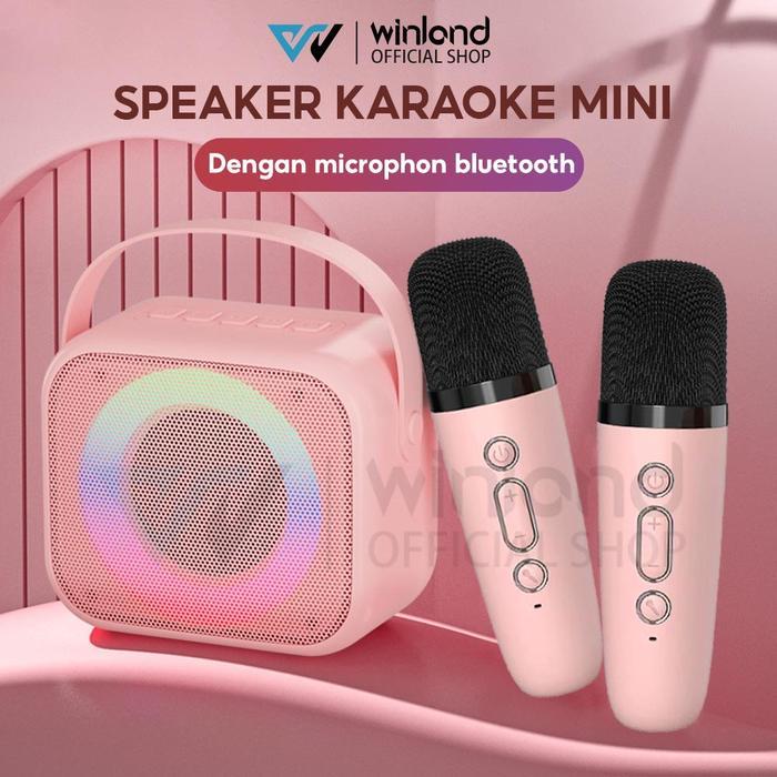 [COD] WINLAND SPEAKER BLUETOOTH KARAOKE MIKROFON AUDIO MIKROFON TERINTEGRASI RUMAH PONSEL BLUETOOTH