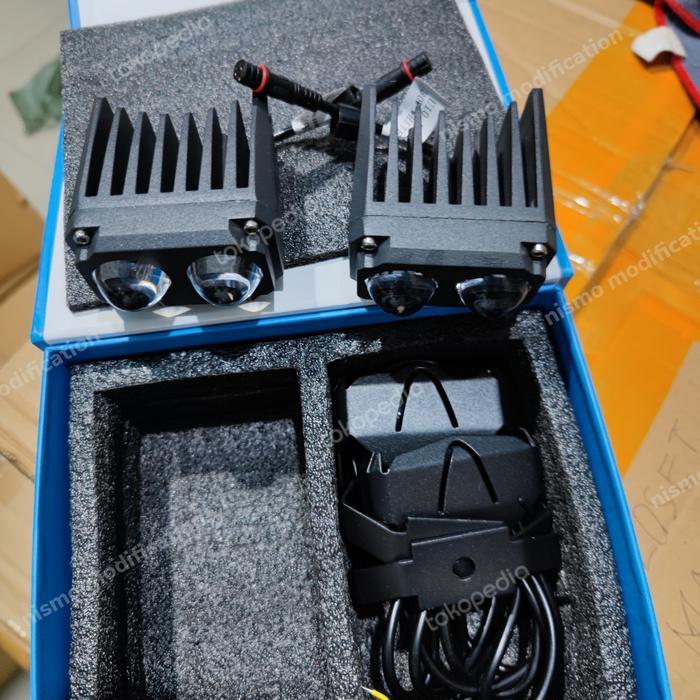 Biled Projektor Foglamp Mobil Motor Mini Proyektor Foglamp Laser Led