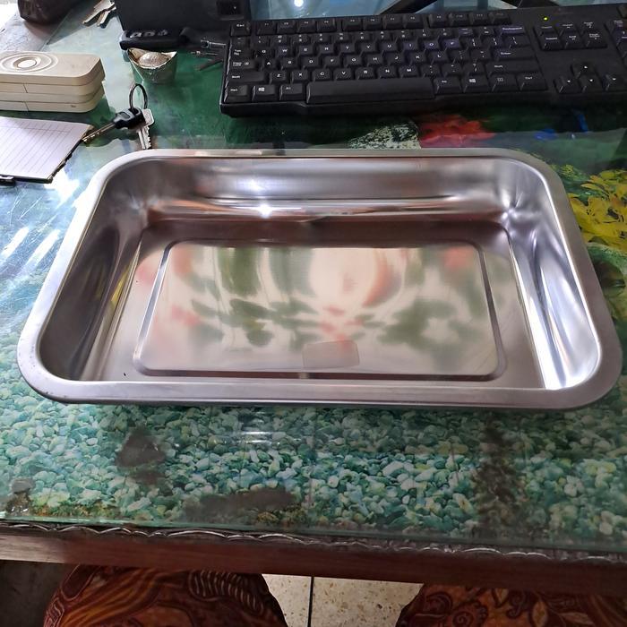 Nampan Segi Galaxy Komodo 32 Nampan Segi Stainless Tray Prasmanan Nampan Prasmanan