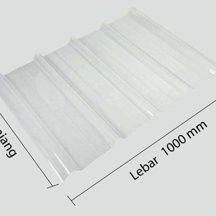 "New" Atap Polycarbonate Trimdek Spandek Transparan Free Ongkir