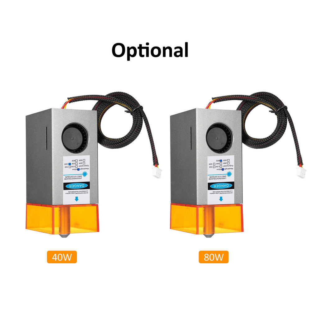 40W/80W Laser Engraving Module Laser Head Module Laser Module Built-in Air Pump with Air Auxiliary