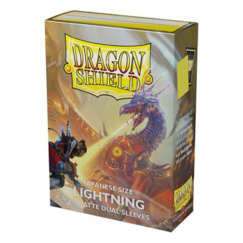 60ct Dragon Shield SNOW ORCHID LAGOON Lightning Japanese Small Size Art Dual Matte Card Sleeves YGO