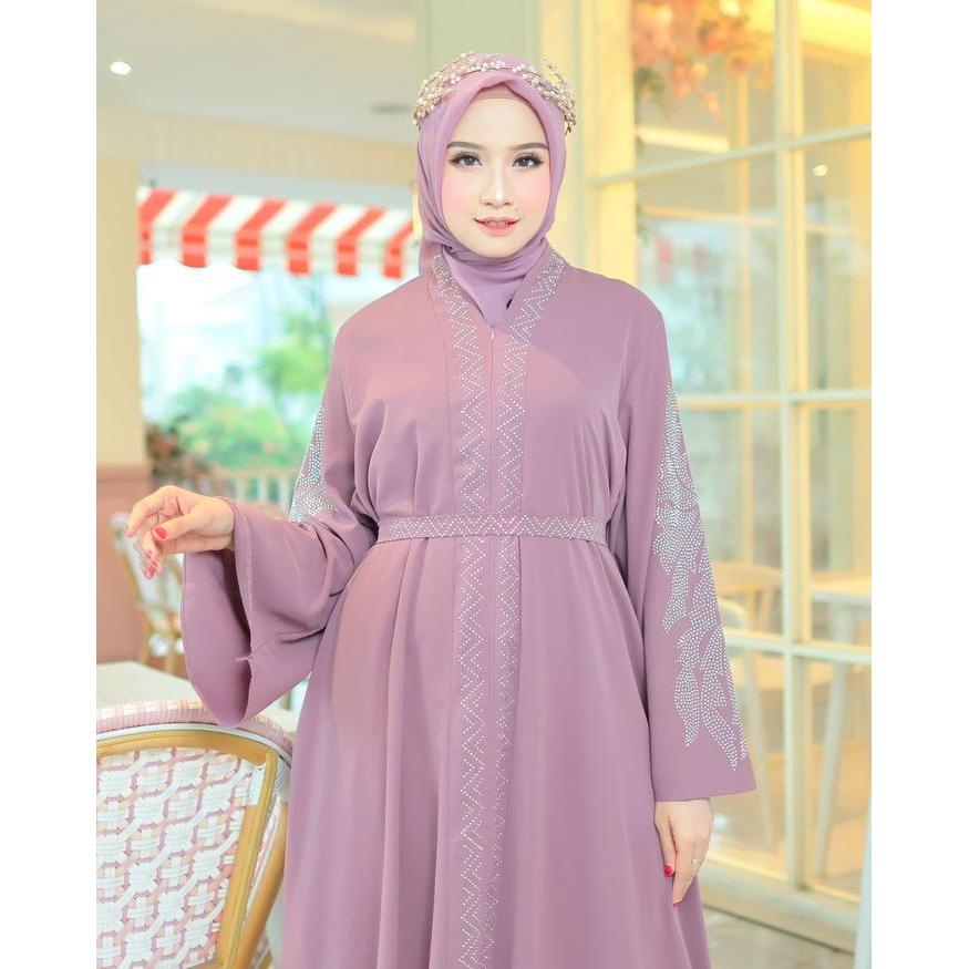GA COLLECTION GAMIS ABAYA MAYANG DUBAI ANTI UV BAHAN MARBELLA PREMIUM BERTABUR PERMATA DAN PAYET