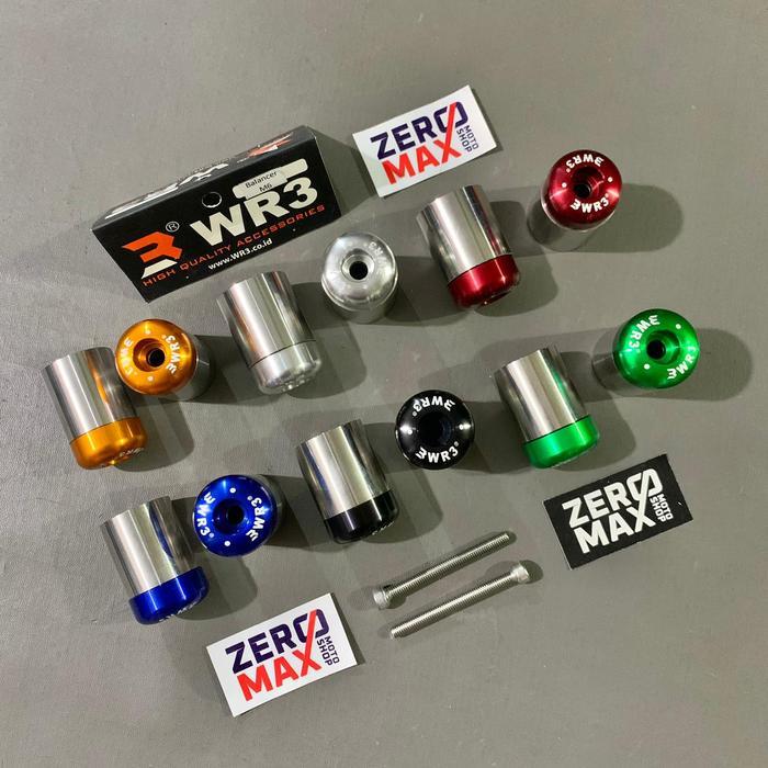 BAR END BALANCER JALU BANDUL STANG WR3 M6 BAUT 10