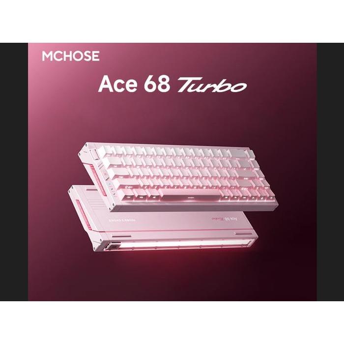 Mchose Ace68 Turbo Hall Effect Gaming Keyboard Peachy Pink - Mount Tai Magnetic Switch Gt -