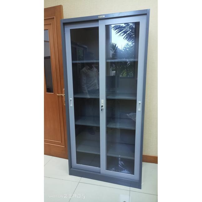LEMARI ARSIP PINTU GESER KACA