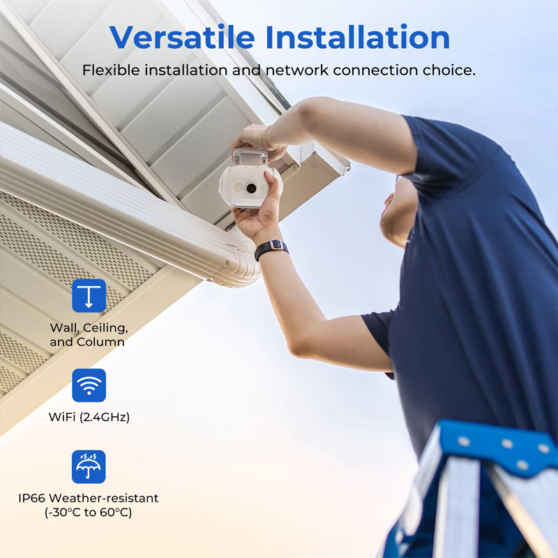 IMILAB EC5 FLOODLIGHT CAMERA OUTDOOR SECURITY SURVEILLANCE COLOR NIGHT VISION HUMAN TRACKING 2K WIFI