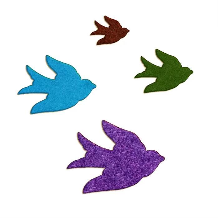 FOUR SPECIFICATIONS CARTOON ANIMAL IMAGE,BARN SWALLOW,PLASTIC MOLDS,CAKE FONDANT TOOLS,COOKIE SUSHI