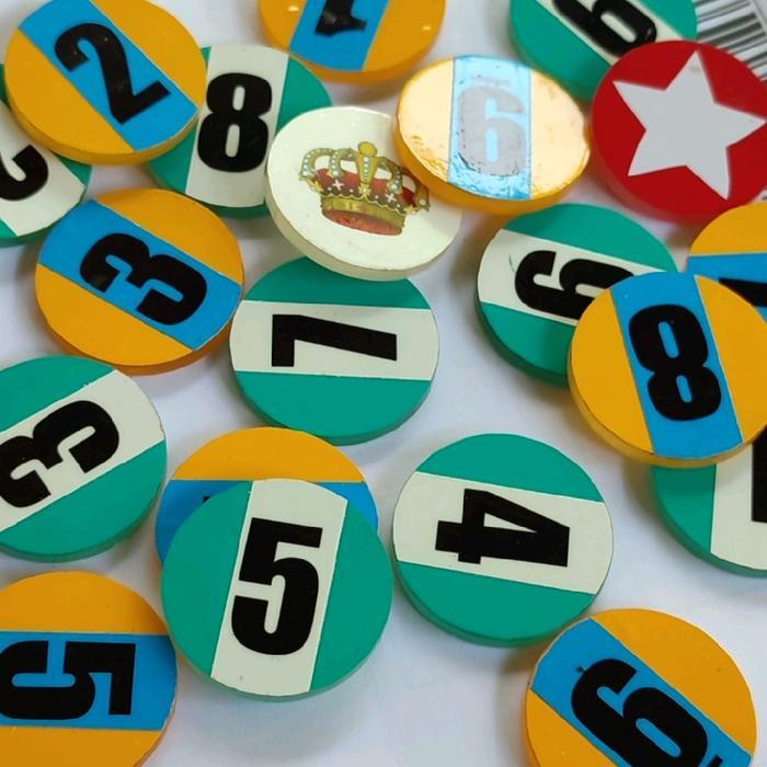 Best Seller 1 Set Biji Karambol/Koin Karambol Diameter 3,5 Cm Original