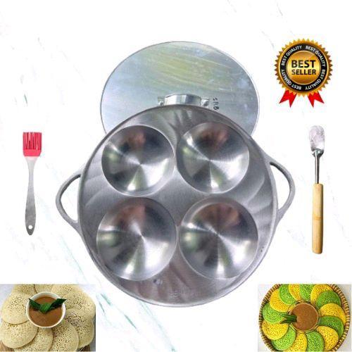 Cetakan kue serabi apem selong kaki besar isi 4 lubang