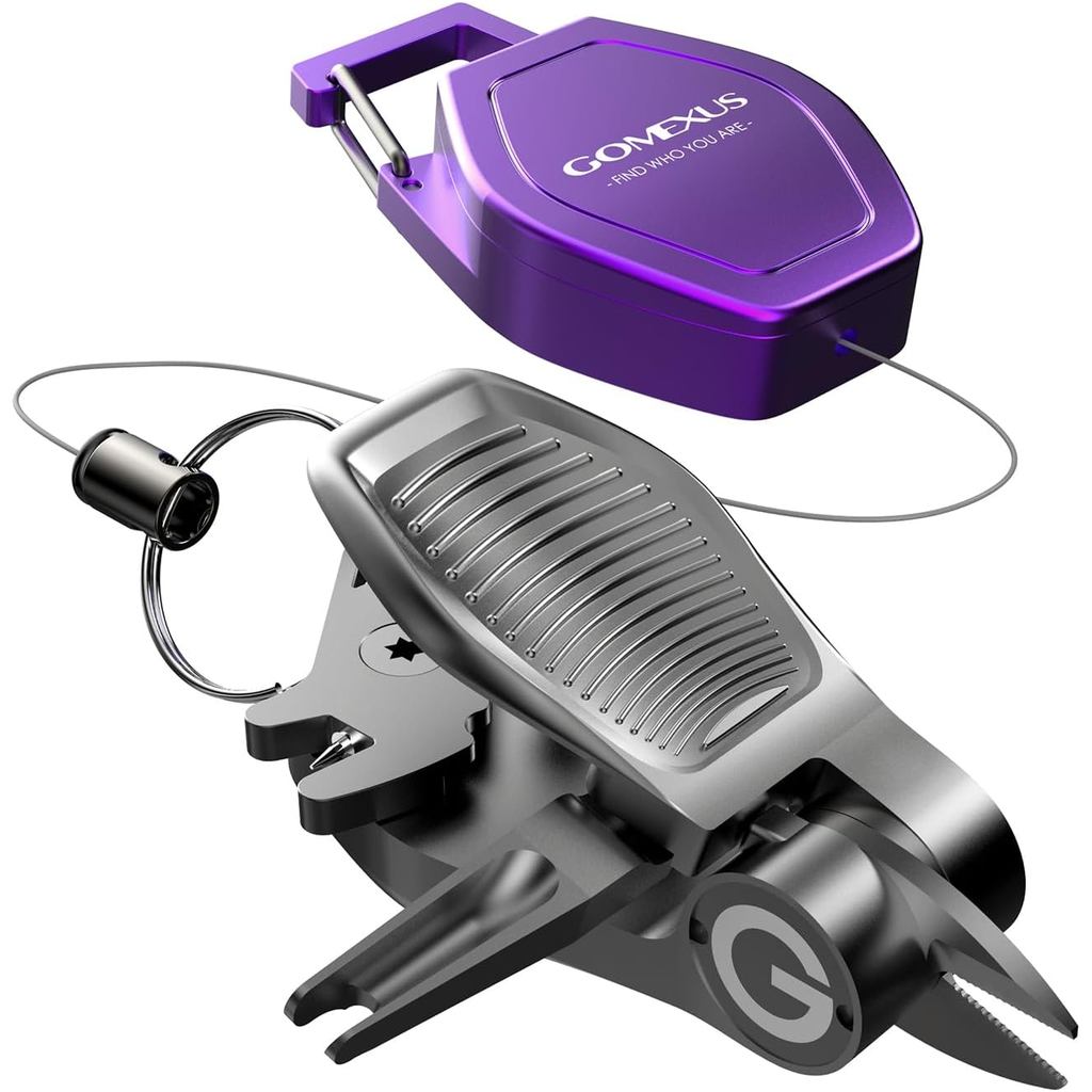 GOMEXUS Sharkbite Fishing Line Cutter with Retractors Fly Fishing Nippers New Others Condition