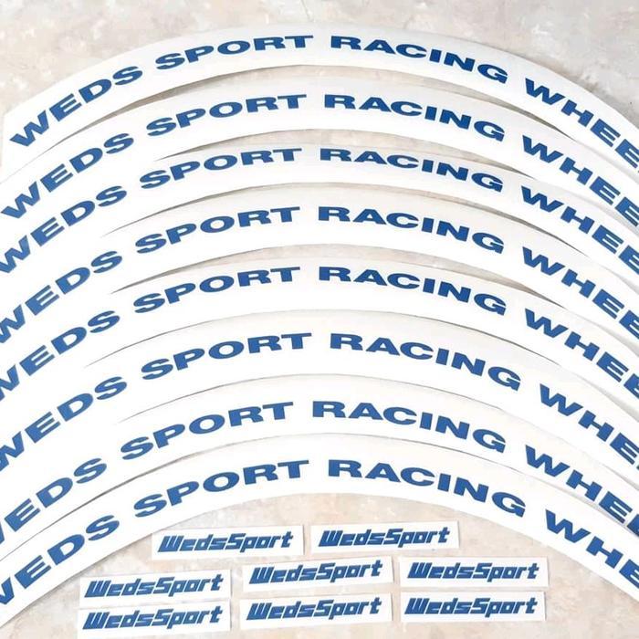 Stiker Velg Mobil Weds Sport TC005