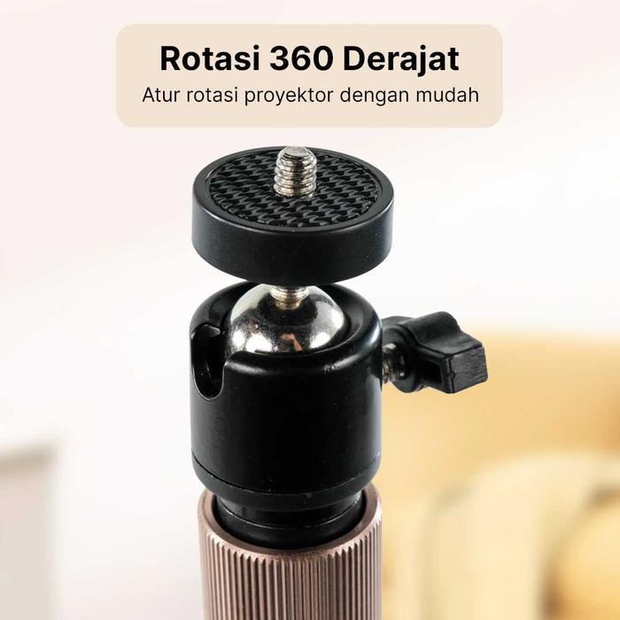 Tripod Stand Projector Android Mini Tripot Dudukan Proyektor Baut/Meja Co