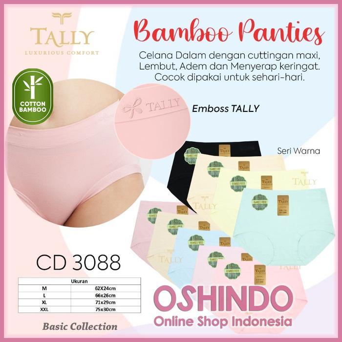 Celana Dalam Wanita Bahan Katun Serat Bambu Cd Tally 3088 Co