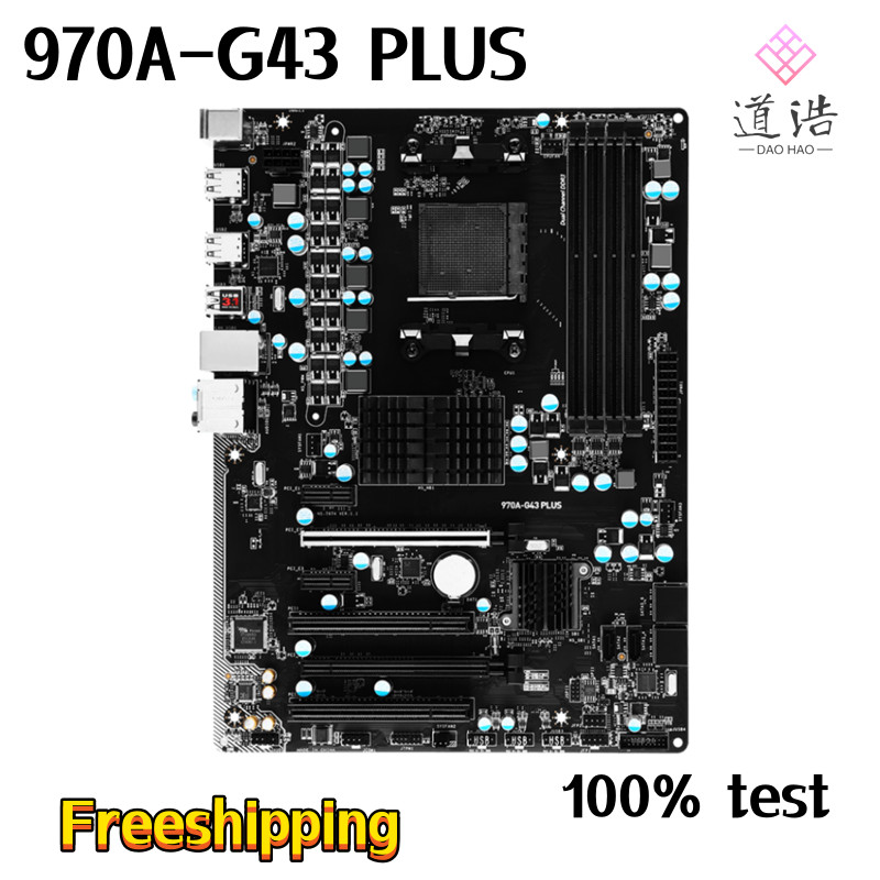 For 970A-G43 PLUS Motherboard 32GB Socket AM3+ DDR3 ATX 970 Mainboard 100% Tested Fully Work