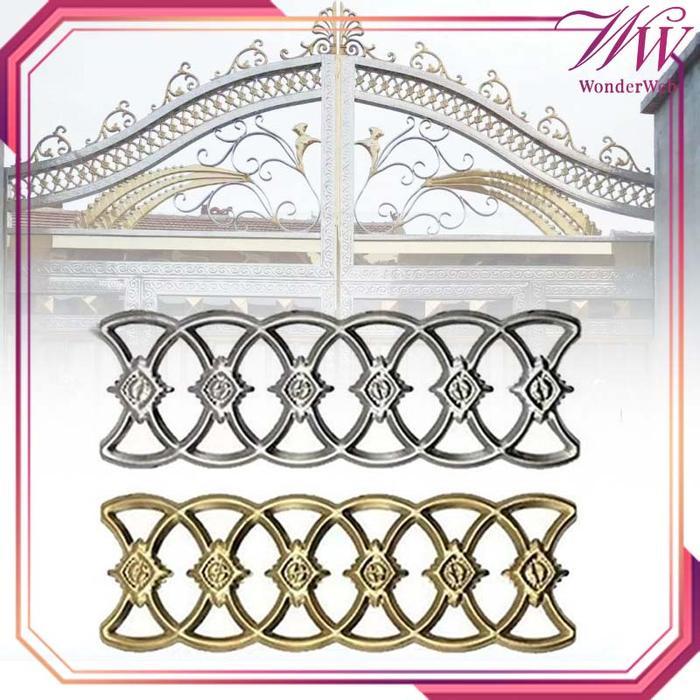 30*10cm Ornamen Aksesories Pagar Ornamen Pagar Stainless Steel Hiasan Pagar Rumah Ornamen Pagar Besi