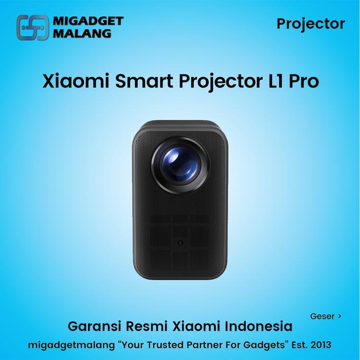 Xiaomi Smart Projector L1 Pro Proyektor Mini Portabel Google TV Android TV Dolby Audio 400 Lumens